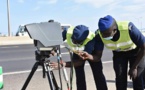 Un radar de contrôle de vitesse installé sur l'autoroute