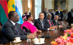 Vidéo + Photo: Macky Sall à la Maison Blanche avec Obama et 3 autres Chefs d’État africains