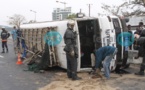 Les images exclusives de l'accident survenu sur l'avenue Cheikh Anta Diop de Dakar
