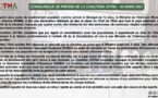 Communiqué de presse de la Coalition JOTNA du 06 Mars 2021