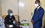 Blessés civils et militaires lors des manifestations: Antoine Felix Diome à leur chevet (Photos)