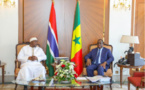 Le président gambien Adama Barrow au Sénégal