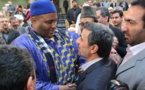 Ameth Saloum Dieng, de "Jeunesses Musulmane", avec le Président iranien Ahmadinejad