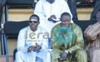 Mbaye Dièye Faye aux côtés du promoteur de lutte Assane Ndiaye 