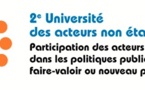 L'amélioration des politiques publiques au cœur de la 2ème université des acteurs non étatiques