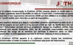 Fake News: La Coalition Jotna dément avoir dans ses rangs, une organisation dénommée ASVIE