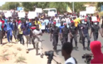 Marche de protestation des étudiants de l’Université Iba Der Thiam de Thiès
