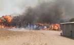  Kolda: Voici les images de l'incendie qui s'est déclaré a Darou khoudouss (Photos et vidéo)