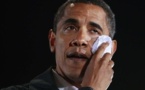 La presse nationale et internationale interdite d’immortaliser les larmes d’Obama