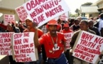 Urgent : À Pretoria, " " No You Can't Obama " siffle le Coup d'envoi des manifestations anti- Obama