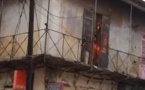 Regardez! Un violent incendie déclenché près de l'Ecole nationale des Postes à Rufisque
