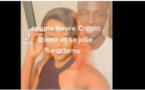 Le joueur Krépin Diatta très joyeux aux côtés de son épouse