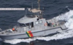 Mission de surveillance des pêches: Le Falcon 50, les patrouilleurs le Taouay et le Djiffere manœuvrent dans le Golfe de Guinée