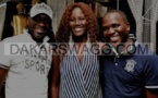 Adja Ombelico et son mari en compagnie de Assane Lô de l’agence voodoo Communication