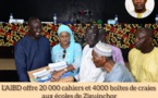 20 000 CAHIERS ET 4 000 BOITES DE CRAIES AUX ECOLES: L’AIBD soulage les élèves de Ziguinchor