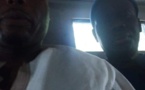 «Nous sommes arrêtès arbitrairement», a déclaré Barthélémy Dias. Sur la photo, Barth', Sonko, sont dans le fourgon de la police