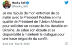 Le tweet de Macky Sall à Poutine: Un cessez-le-feu proposé par le Président de l'Union africaine
