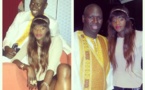 Salam Diallo pose avec la top model Diomé Faye