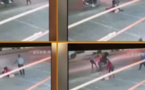 Une femme sauvée de deux agresseurs, les images de la camera de surveillance