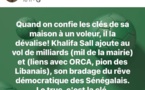 Adama Gaye dénigre Khalifa Sall : "Quand on confie sa maison à un voleur, il la dévalise"