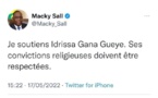 Refus de porter un maillot LGBT: Idrissa Gana Guèye défendu par Macky Sall