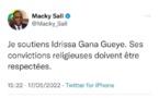Refus de porter un maillot LGBT: Idrissa Gana Gueye défendu par Macky Sall