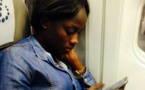 Aida Ndao la miss africité dans l’avion en direction de Dubaï