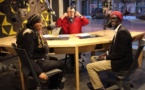 Adiouza dans les studios de Radio Canada