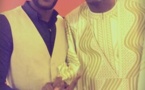 Bathie Samba pose avec son ami Waly Seck