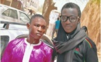 Ouzin Keita pose avec Lamine Pène
