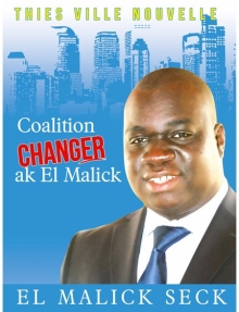 La photo officielle de campagne de Changer ak El Malick Seck révélée