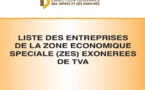Quelles sont les des entreprises exonérées de TVA : La DGID publie sa liste des entreprises de la ZES