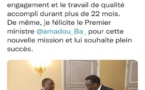 Amadou Bâ, nouveau Premier ministre : Les félicitations du Président Macky Sall