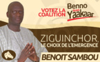 Les affiches de campagne de Benoit Sambou, candidat à la mairie de Ziguinchor