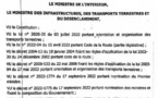 Sécurité routière : L’arrêté fixant les horaires de circulation interurbaine des véhicules de transport public des personnes