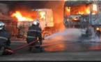 Kaffrine: Deux camions remplis de foin ont pris feu, ce dimanche