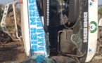 Photos / Tambacounda: Un bus de transport s'est renversé sur la route nationale, 27 blessés enregistrés, dont 9 graves