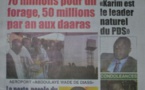 A la Une du Journal Siweul du lundi 13 octobre 2014