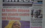 A la Une du Journal Siweul du mardi 14 octobre 2014