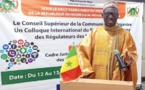 Babacar Diagne à la session de clôture du colloque du REFRAM :  Le cadre juridique de la régulation des contenus en ligne, un thème prioritaire