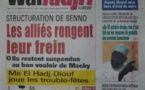 A la Une du Journal Walfadjri du lundi 20 octobre 2014