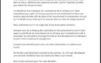 La famille de Me Cledor Ciré Ly confirme qu'il ne s'agit pas d'une évacuation sanitaire ( Document )