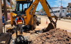 Pikine Nord : Les équipes de l’Onas à pied d’œuvre pour une remise en service de la conduite d’arrivée, affaissée près de la station