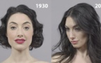 100 ans de maquillage et de coiffure en 1 minute ! C'est fou à quel point les idéaux de beauté ont changé...