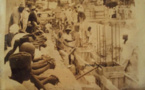 Les ouvriers qui ont participé à la construction de la mosquée avec Cheikh Mouhamed Fadel Mbacké