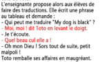 My dog is black en français c’est Quel beau C u L elle a !