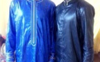 Pape Diouf pose avec son petit frère 