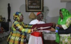 La Première Dame, Mme Marème Sall en visite chez le Cardinal Théodore Adrien Sarr.