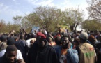 Arrivée de Cheikh Béthio à la cérémonie de pose de la première pierre de l'autoroute "Ilaa Touba"