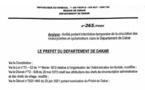 Dakar: Le préfet interdit la circulation de motos, ce dimanche